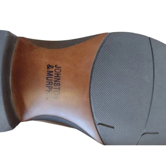 Johnston & Murphy Sheep Skin Brown Men's 12 M Lace Up Shoes Semi-Pointed Lace-Up - Picture 11 of 13